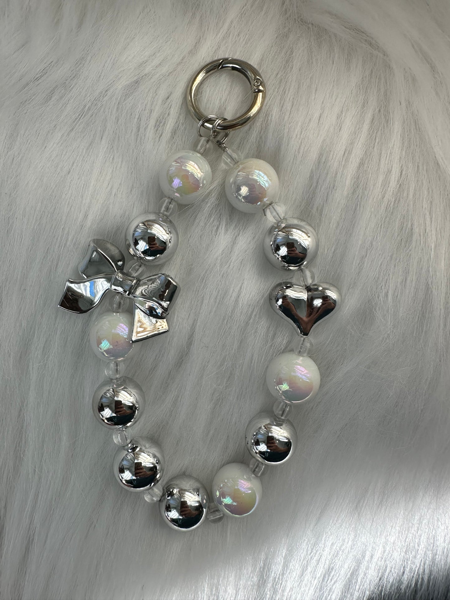 Wristlet Versatile Accessory-Chrome Pearl
