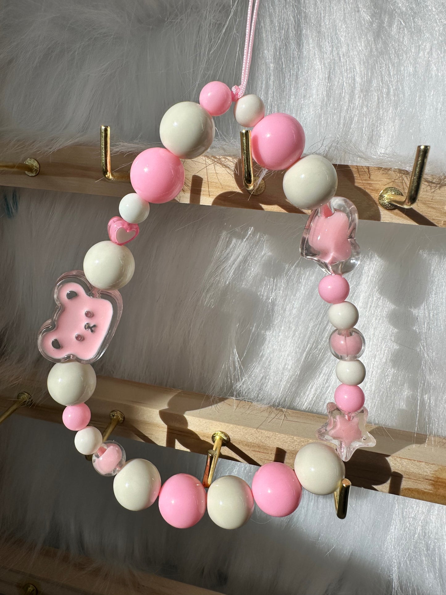 Phone Chain-Short Cake Bear and Heart