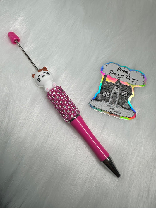 Focal Bead Cute Kitty Cat