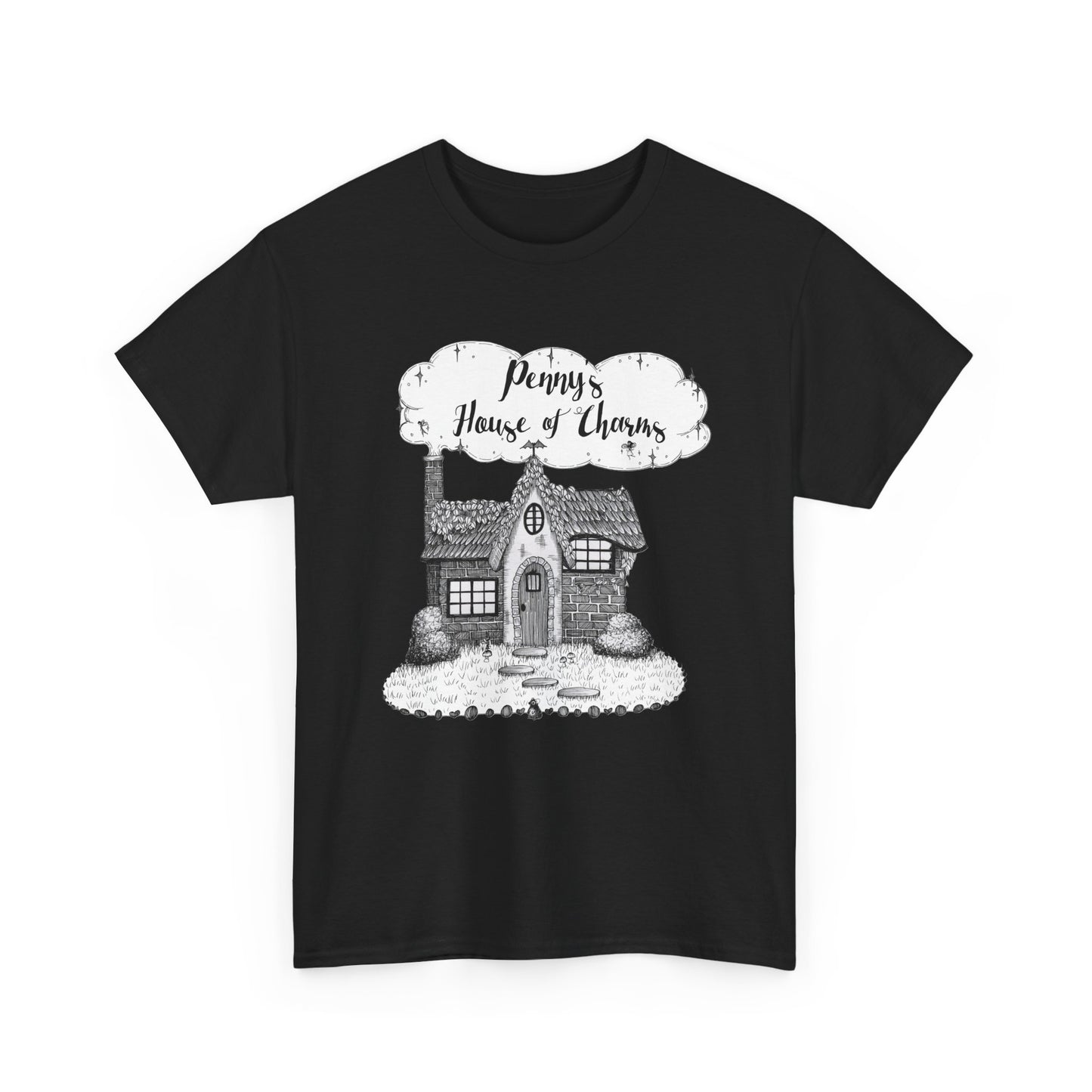 Charming Graphic Tee: "Penny's House of Charms Merch" - Everyday Wear, Fun Apparel