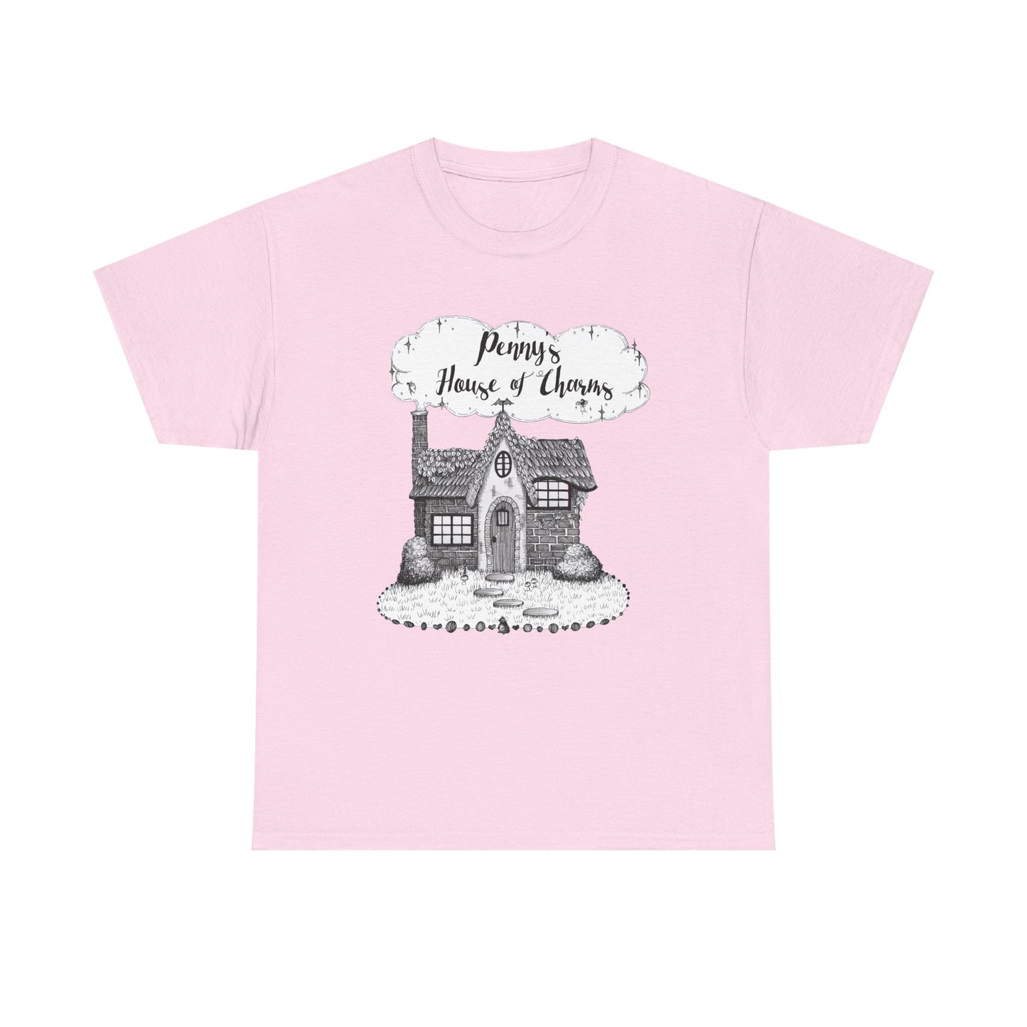 Charming Graphic Tee: "Penny's House of Charms Merch" - Everyday Wear, Fun Apparel