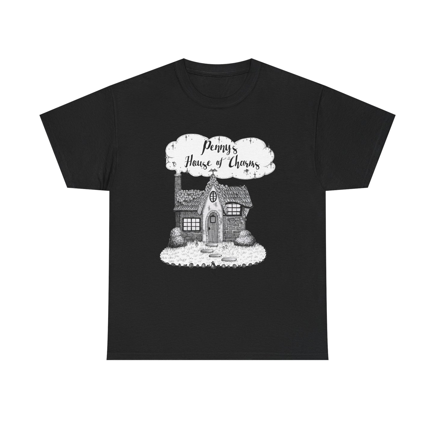 Charming Graphic Tee: "Penny's House of Charms Merch" - Everyday Wear, Fun Apparel