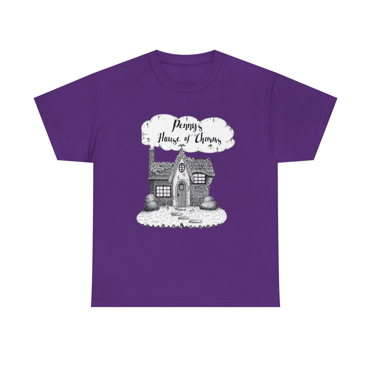 Charming Graphic Tee: "Penny's House of Charms Merch" - Everyday Wear, Fun Apparel