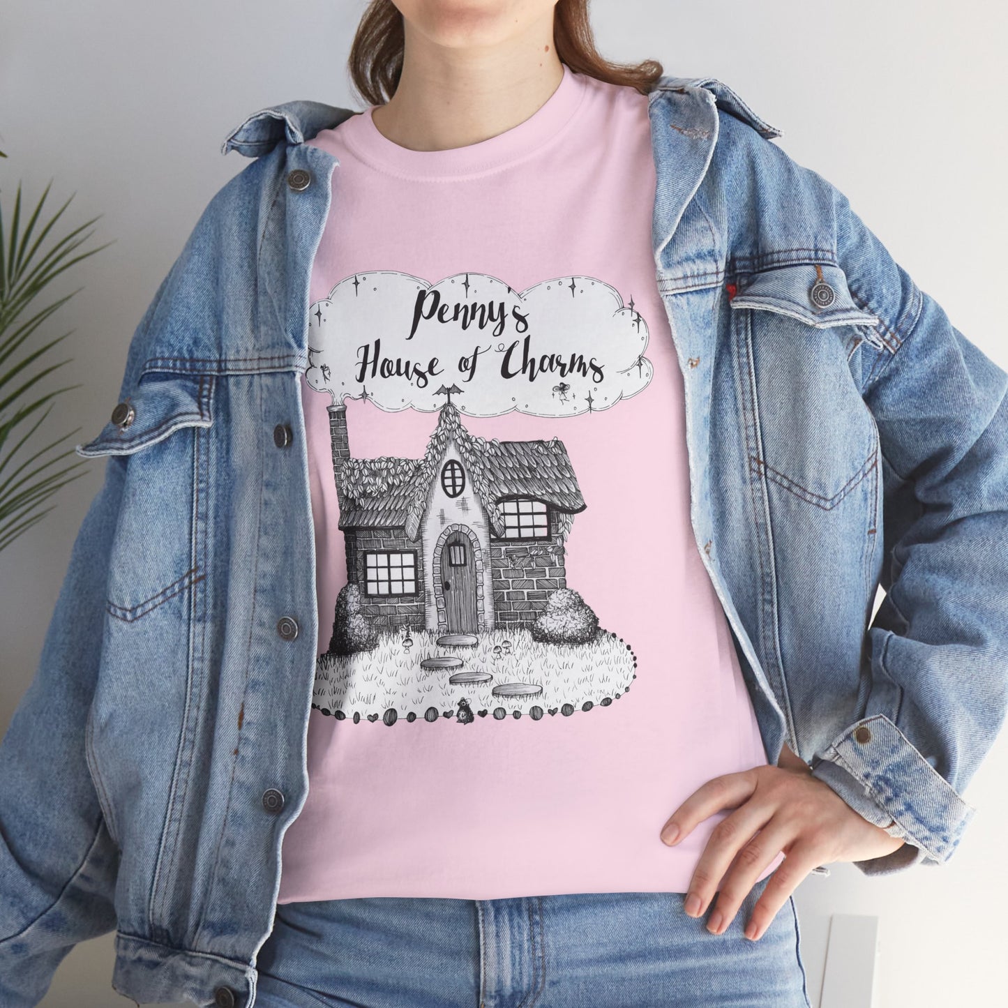 Charming Graphic Tee: "Penny's House of Charms Merch" - Everyday Wear, Fun Apparel