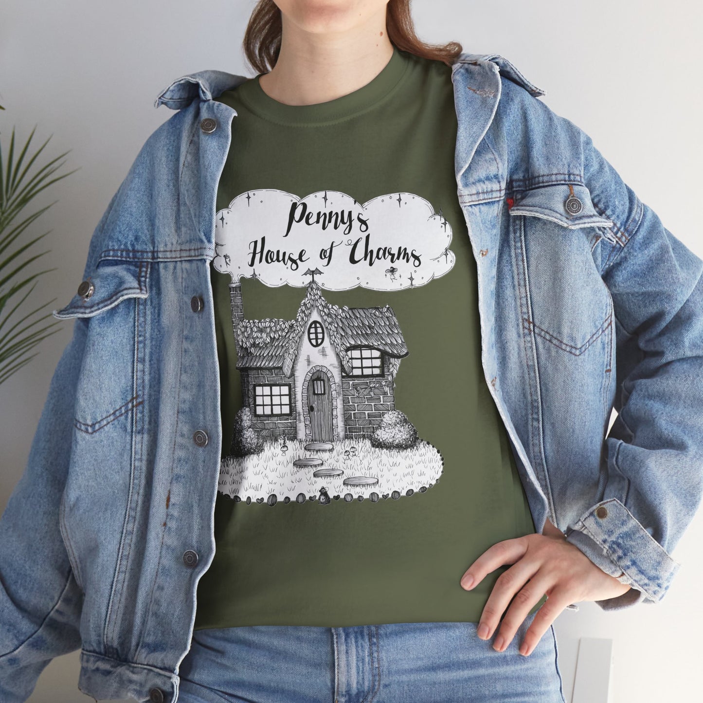Charming Graphic Tee: "Penny's House of Charms Merch" - Everyday Wear, Fun Apparel