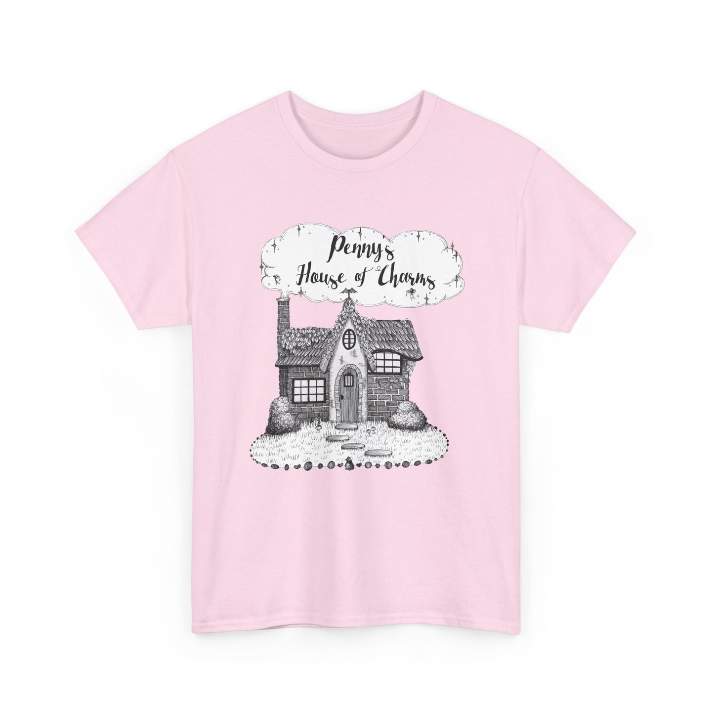Charming Graphic Tee: "Penny's House of Charms Merch" - Everyday Wear, Fun Apparel