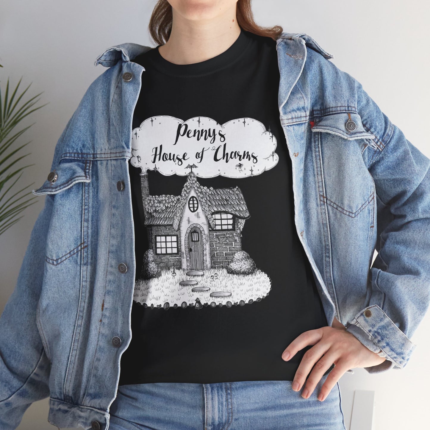 Charming Graphic Tee: "Penny's House of Charms Merch" - Everyday Wear, Fun Apparel