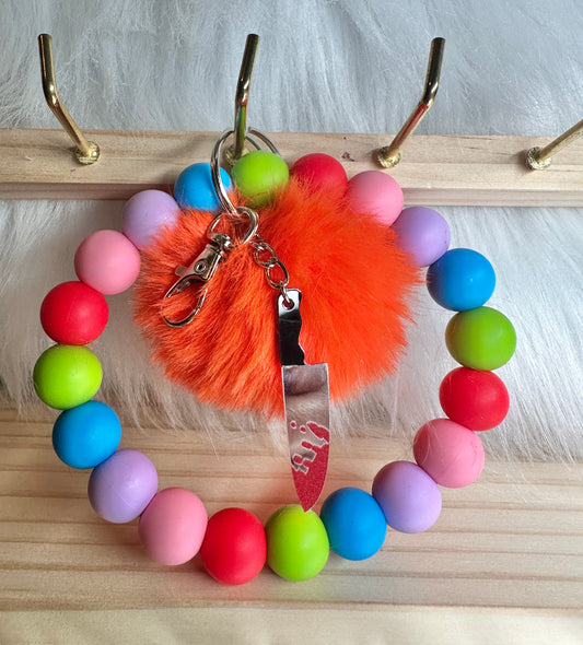 ‘Wanna Play’ Wristlet Keychain