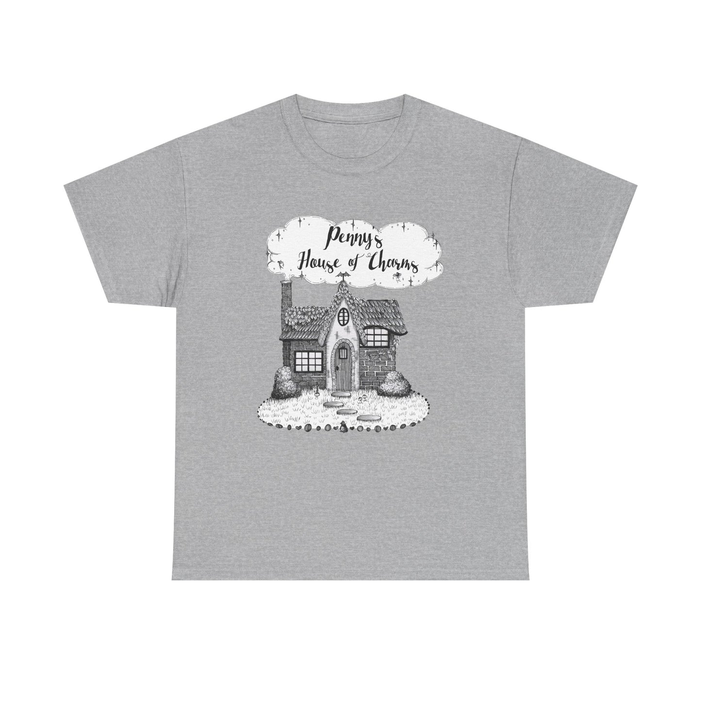 Charming Graphic Tee: "Penny's House of Charms Merch" - Everyday Wear, Fun Apparel