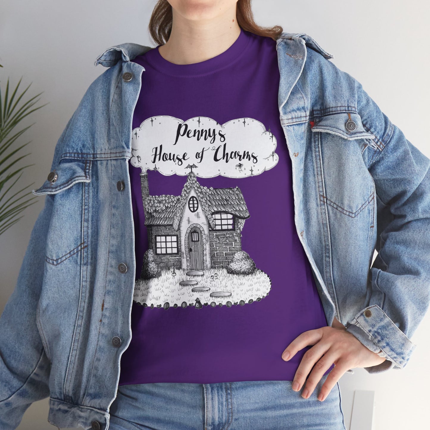 Charming Graphic Tee: "Penny's House of Charms Merch" - Everyday Wear, Fun Apparel