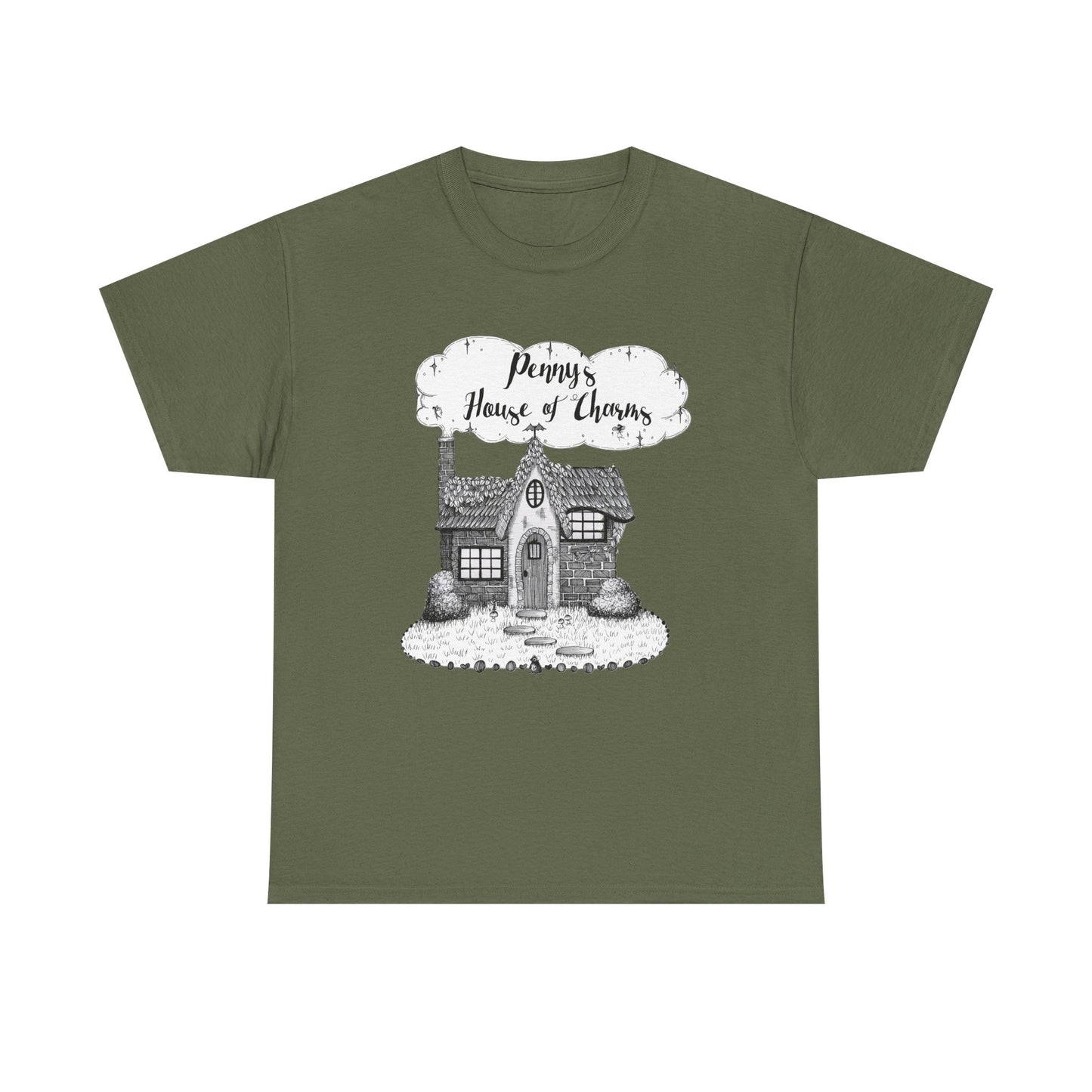 Charming Graphic Tee: "Penny's House of Charms Merch" - Everyday Wear, Fun Apparel