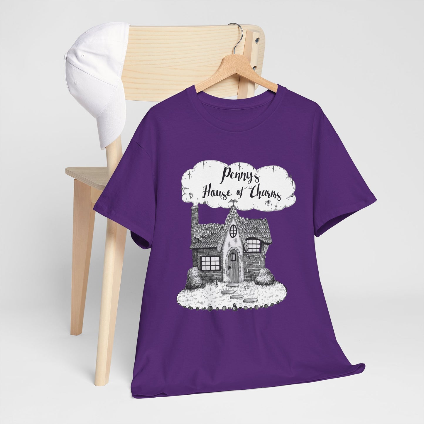 Charming Graphic Tee: "Penny's House of Charms Merch" - Everyday Wear, Fun Apparel