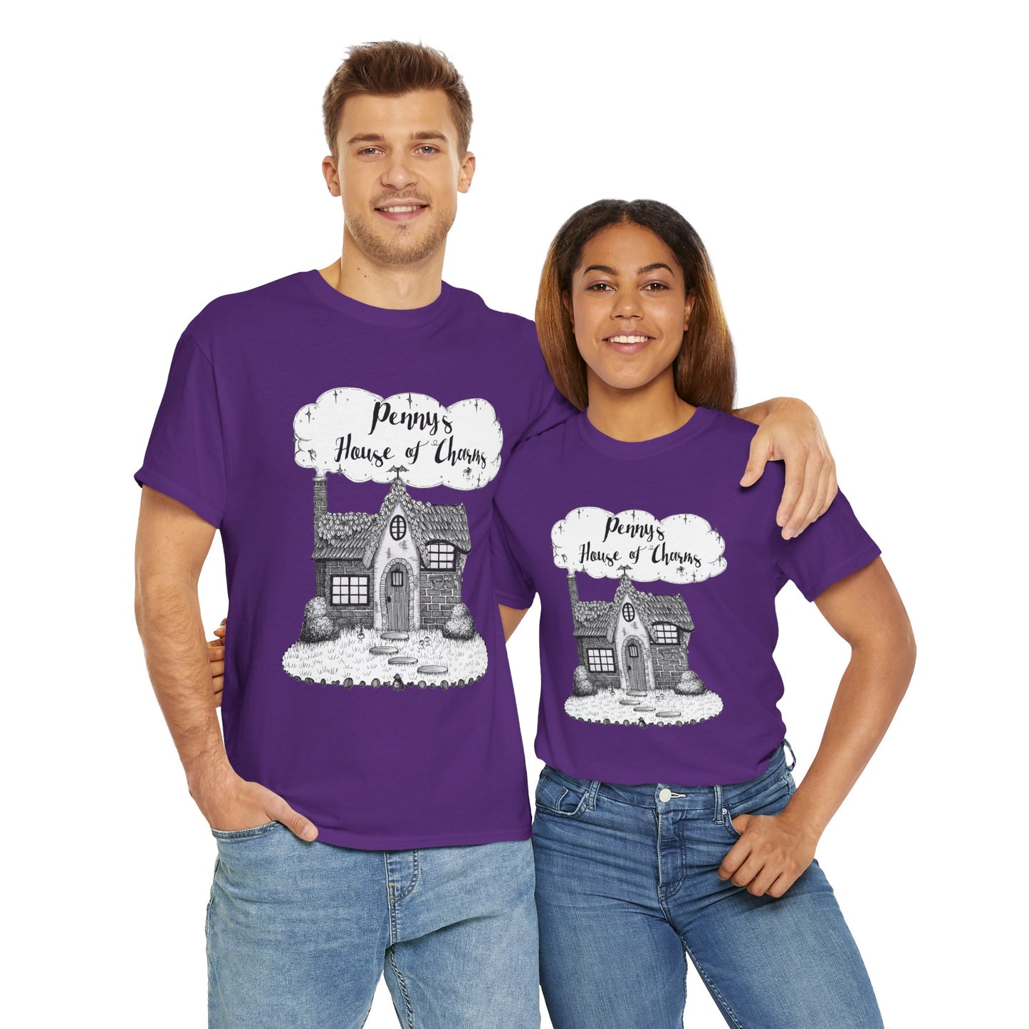 Charming Graphic Tee: "Penny's House of Charms Merch" - Everyday Wear, Fun Apparel