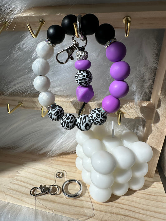 White Purple Leopard