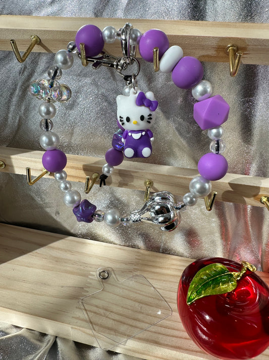 White Kitty Purple