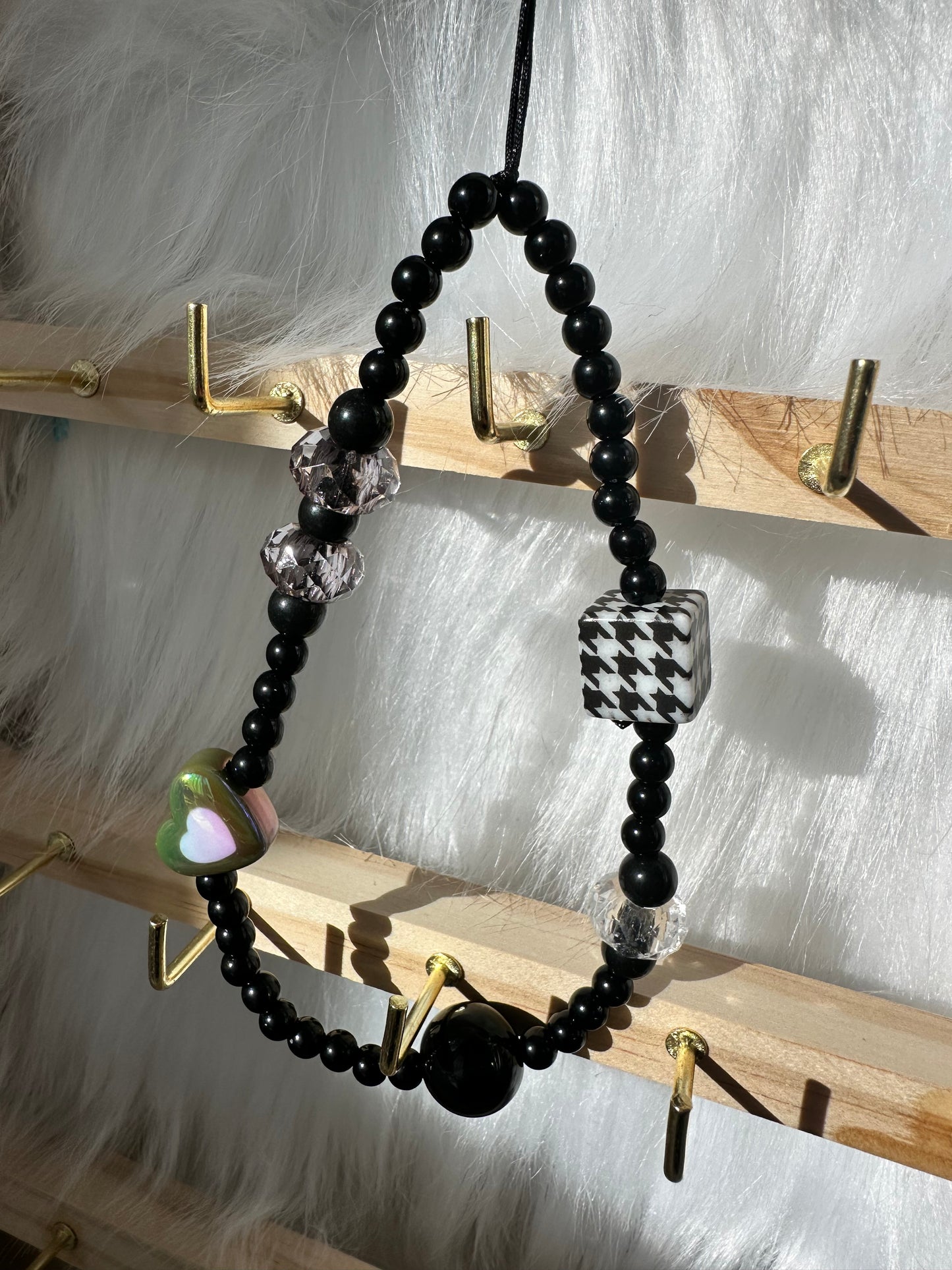 Black Cube Heart and Bow
