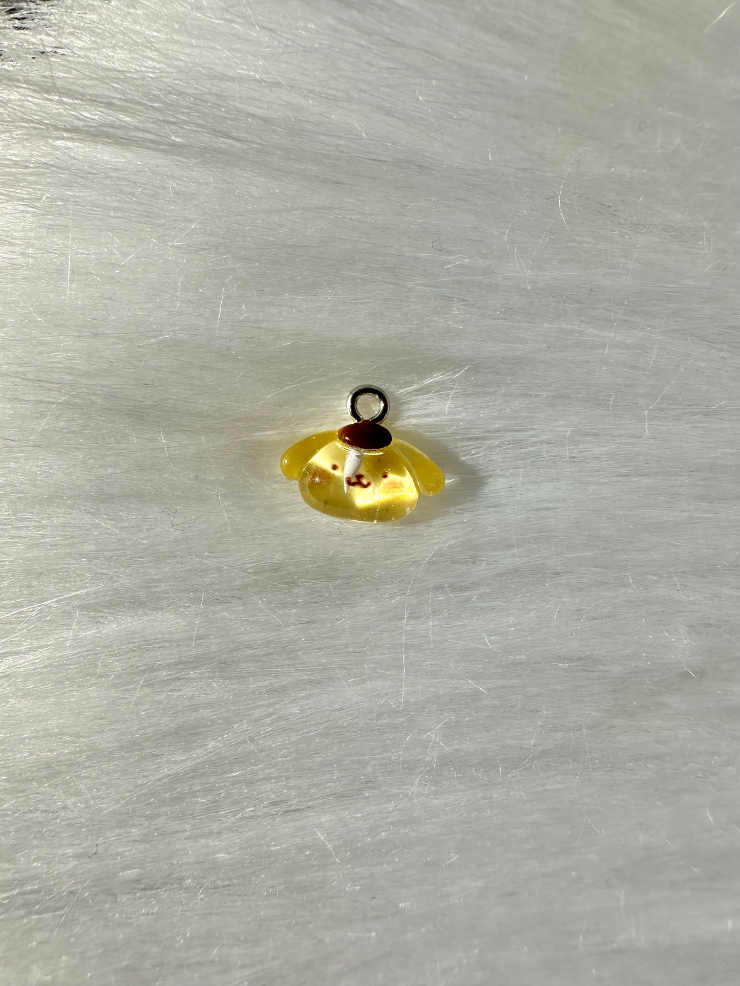 Charm-Cutesy Yellow Doggie Face