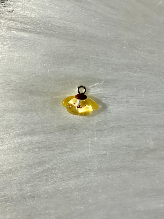 Charm-Cutesy Yellow Doggie Face