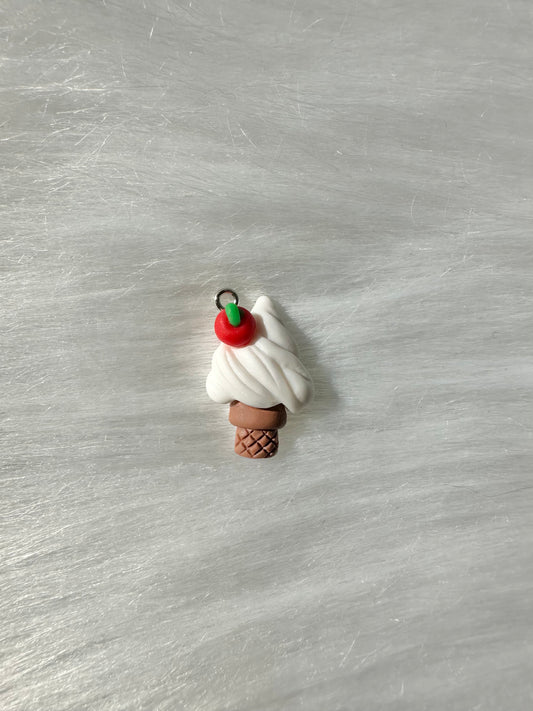 Charm-Ice Cream Cone with Cherry on Top