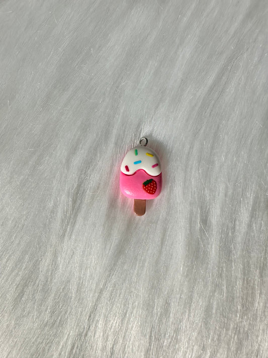 Charm-Popsicle with Sprinkles Pink