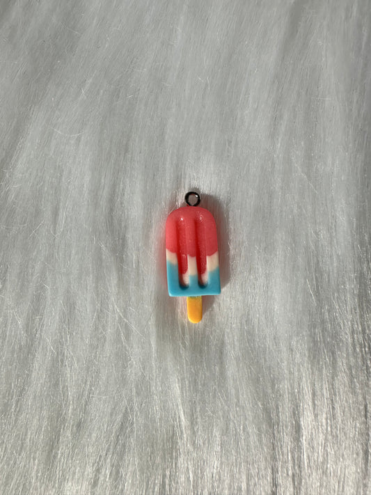 Charm-Popsicle Red White and Blue