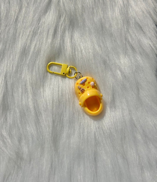 Keychain-Mini Slipper Yellow
