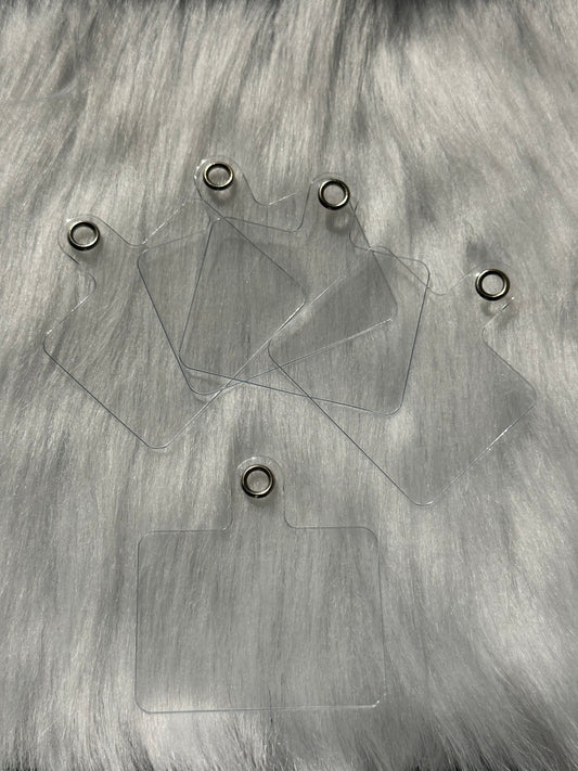 Tether Tabs -  Clear for Wristlets and Lanyards