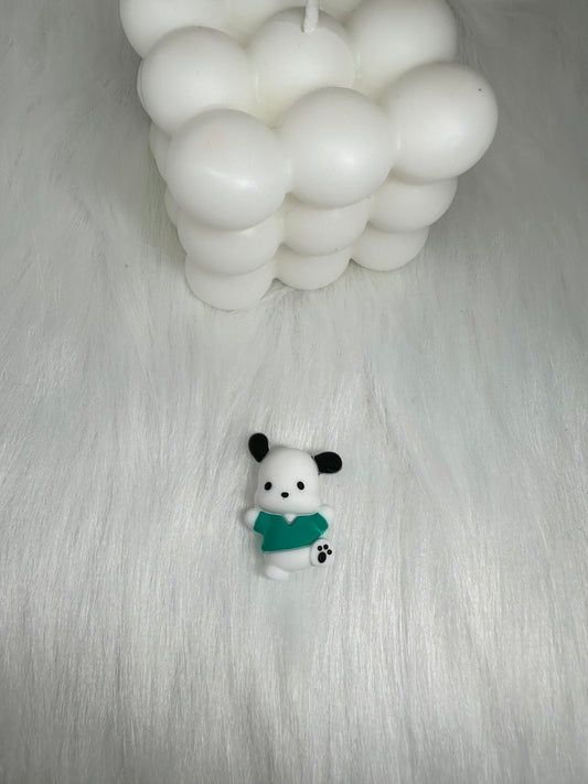 Focal Bead Cutesy White Doggie