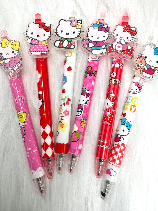 Pen - Red Polka Dot Kitty
