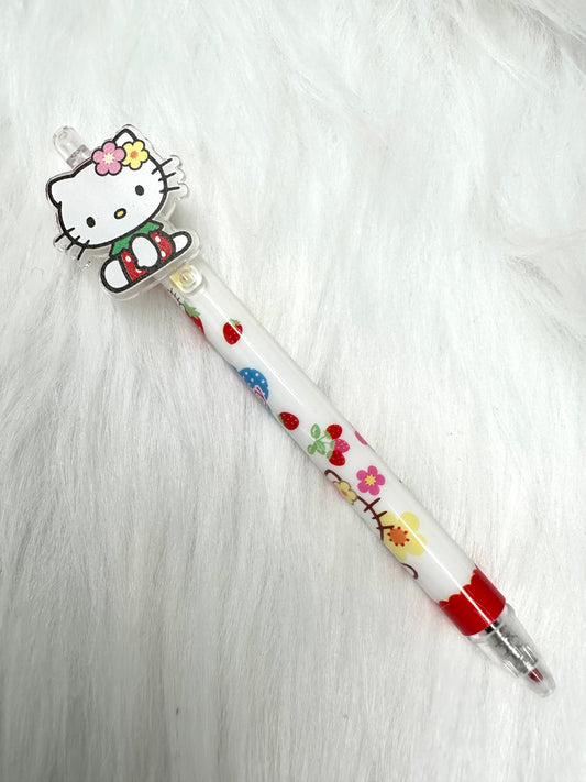 Pen - Strawberry Cutesy Kitty