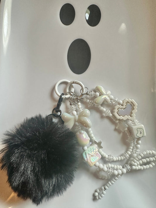 Pixelated Keychain & Wristlet Accessory