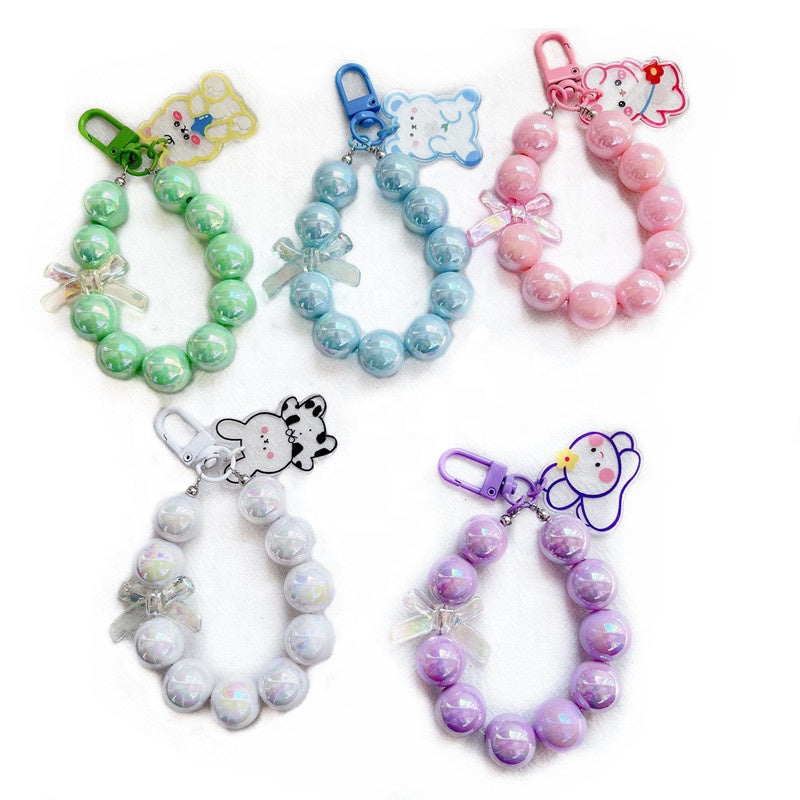 10 PC SET Kawaii Keychains With Cute Animal Charm